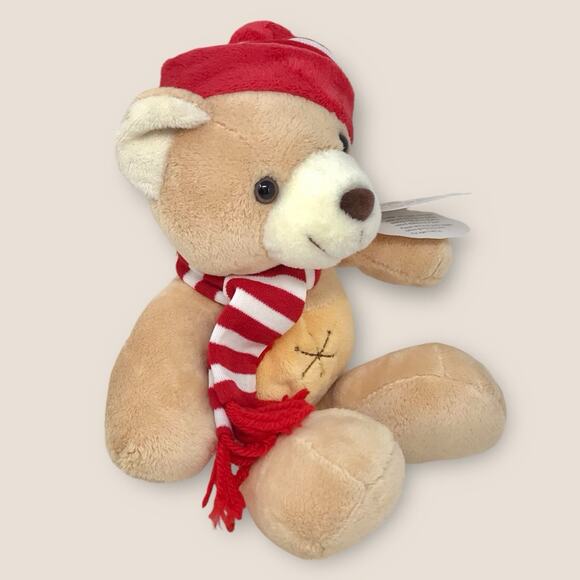 Wishpets NWT Jimi the Bear Christmas Holiday Plush Candy Cane Stripes 2006 - Picture 3 of 7